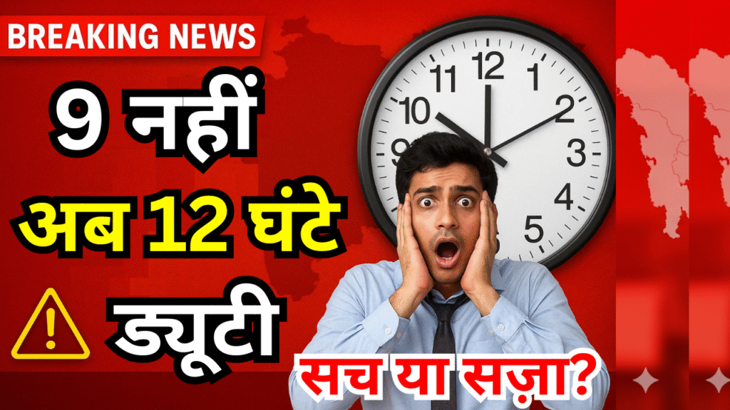 private naukari walo par bada jhataka ab se 9 nhi 12 ghante karni hogi duty