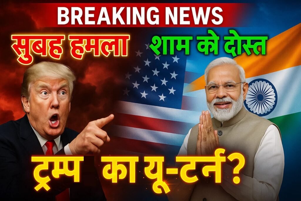 Trump ka U turn subah hamla sham ko modi ka dost sach kya hai
