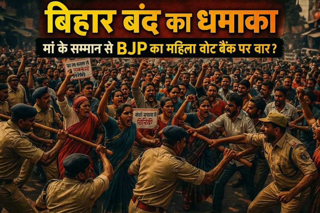 bihar band ka dhamaka maa ke samman se bjp ka mahila vote bank par var