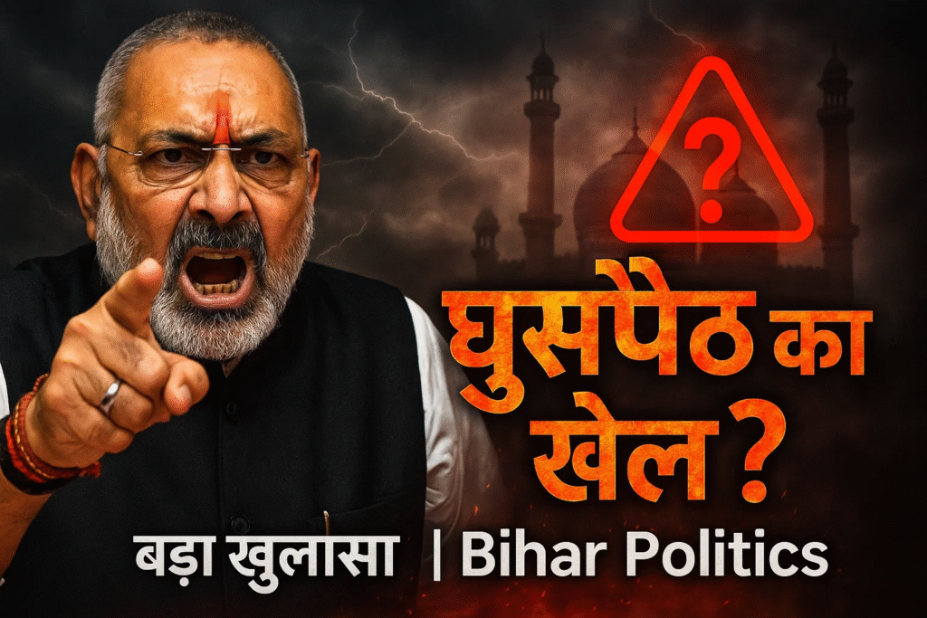 bihar me masjido me ghuspaithiyo ko panah Giriraj Singh ka bada khulasa
