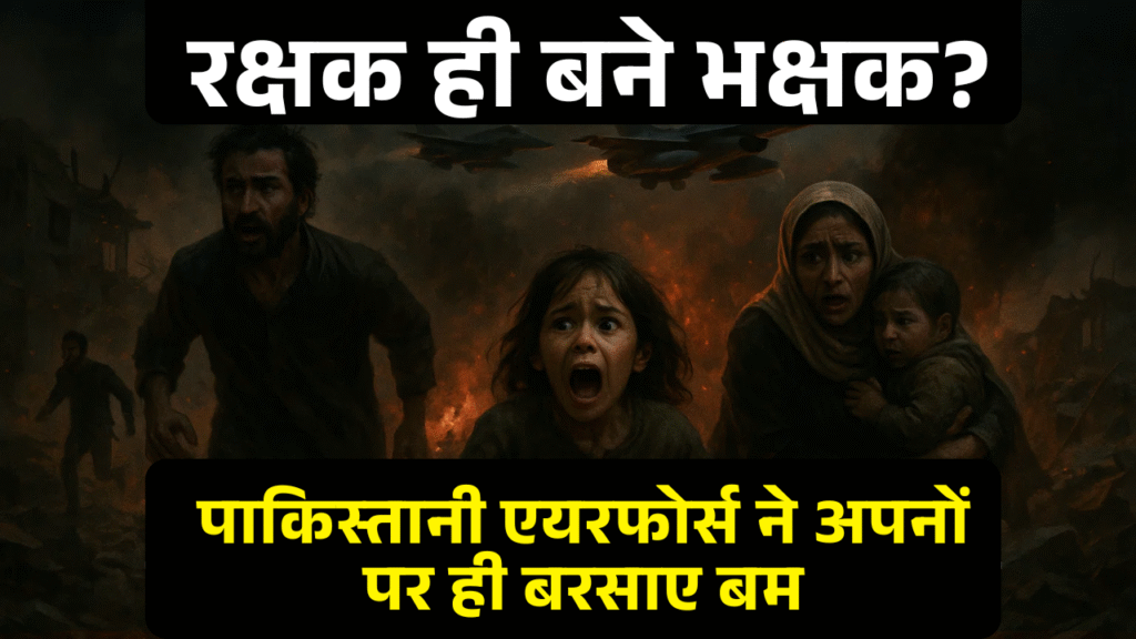 rakshak hi bane bhakshak pakistan air force ne apno par hi barsaye bam