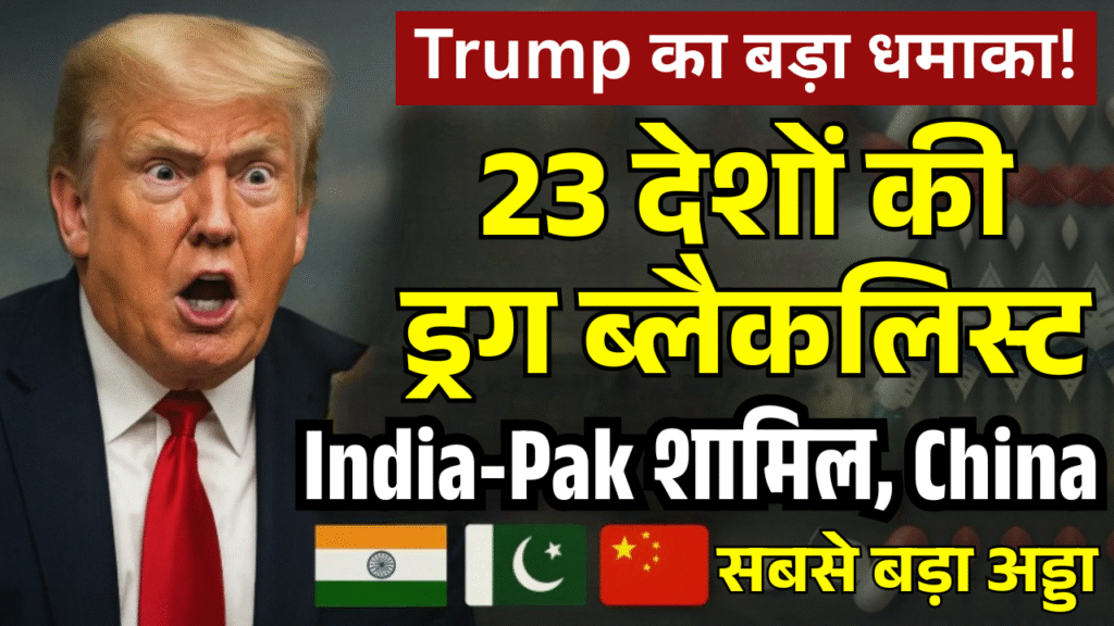 trump ka bada dhamaka india pak samet 23 desh drug taskar ghoshit