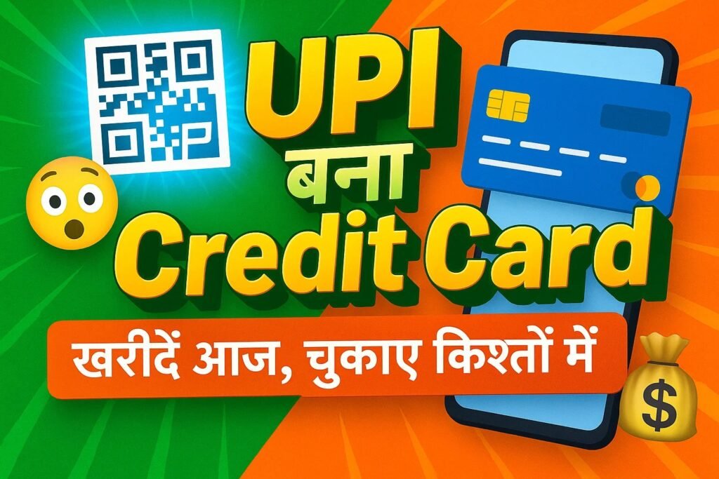 upi bana cedit card kharide aaj chukayen kishto me