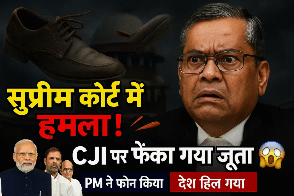 sc me shoes attack cji par hamla pm modi ne phone kar jana halchal
