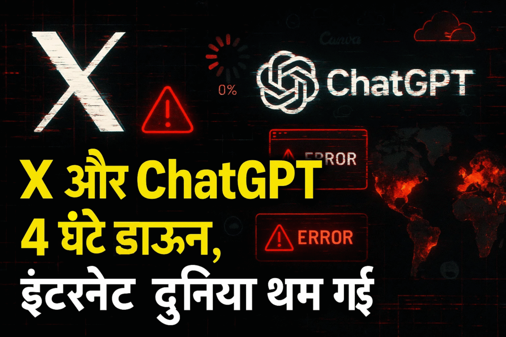 Digital Blackout X aur ChatGPT 4 ghante down internet duniya tham gai