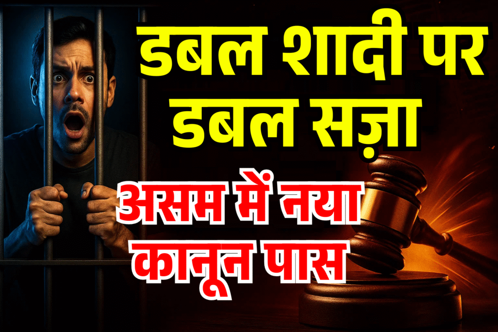 Double shadi par Double saja Assam me nya kanun paas jail naukari aur rajnitik tino band