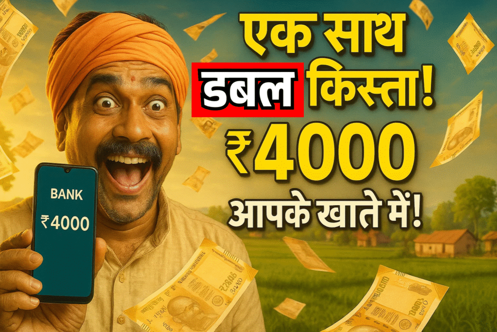 Kisano ki lottery lagi ek sath 2 kisto ka paisa ₹4000 khate me sidha transfer