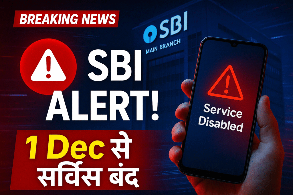 SBI Users Alert 1 december se gayb ho jayegi ye service