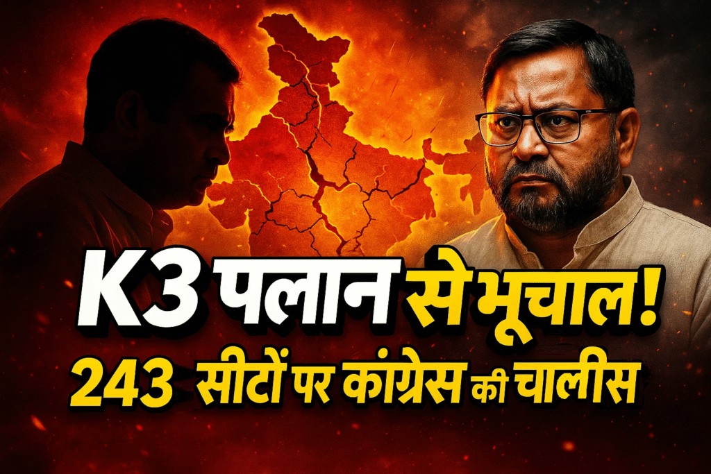 Self dependent Congress rjd ko tension dekar bihar me 243 seats ka k3 plan