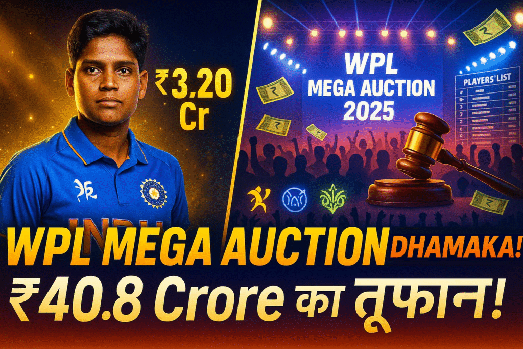 WPL mega auction dhamaka ₹40 crore ki boli Deepti Sharma bani superstar