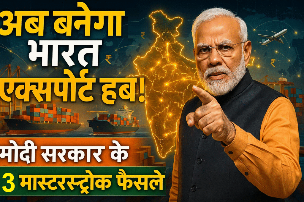 ab banega bharat export hub janiye modi sarkar ke 3 Masterstroke faisale