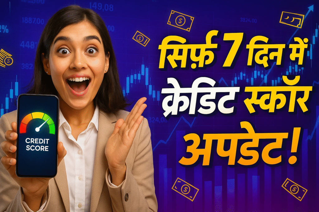 ab intajar khatm sirf 7 din me update hoga aapka credit score jaldi paye loan credit card