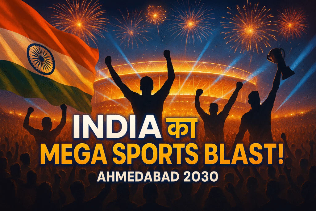 bharat ka bada dhamaka ab 2030 me duniya dekhegi Ahmedabad ka soprts show