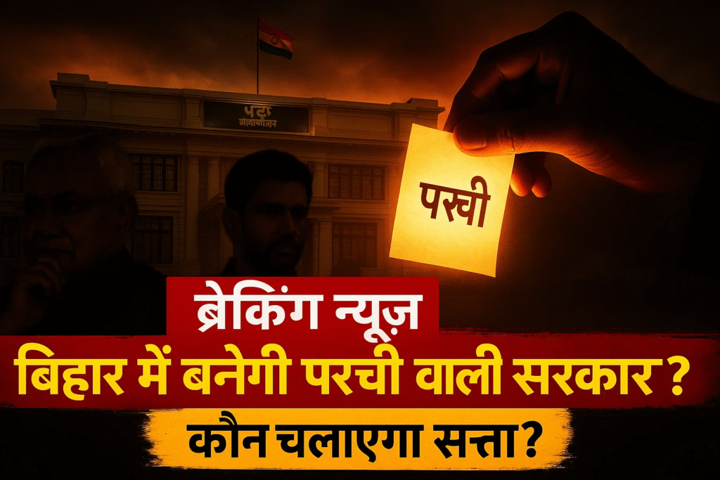 bihar me banegi parchi wali sarkar Nitish Paswan sideline kaun chalayega sarkar