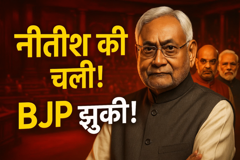 bihar me nitishe ke chali bjp bhi jhuki 10vi bar shapath ke piche ki secret power story