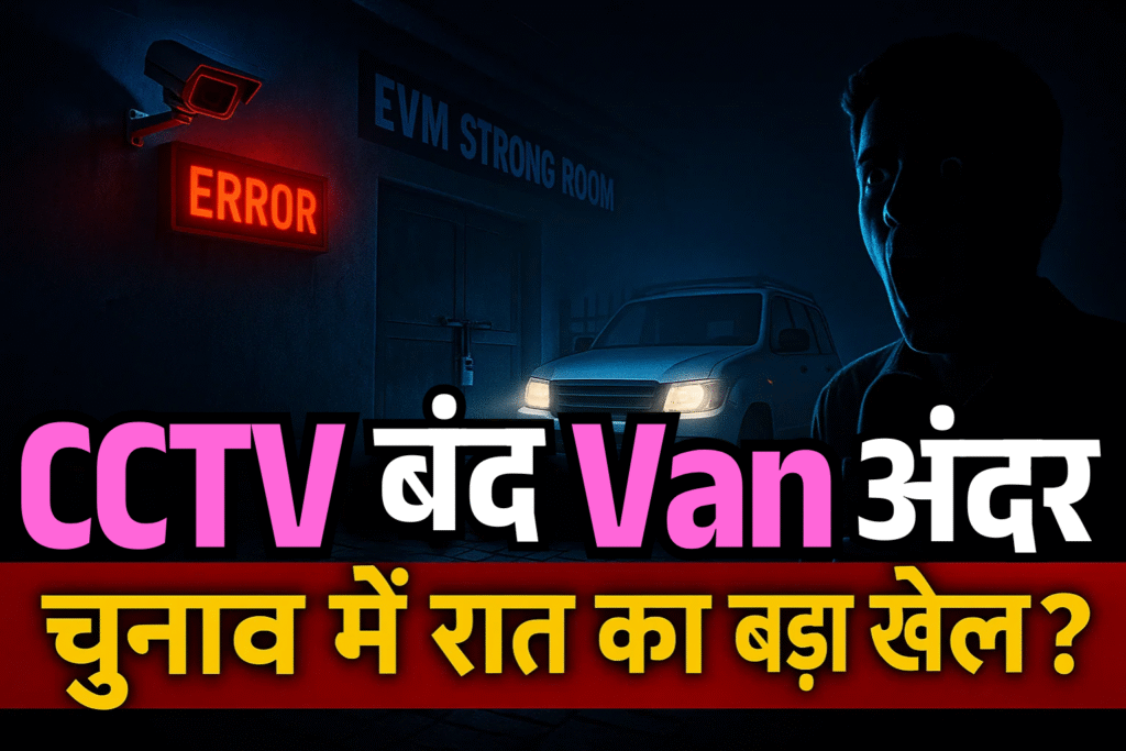 cctv band aur van andar chunav me raat ka bada khel