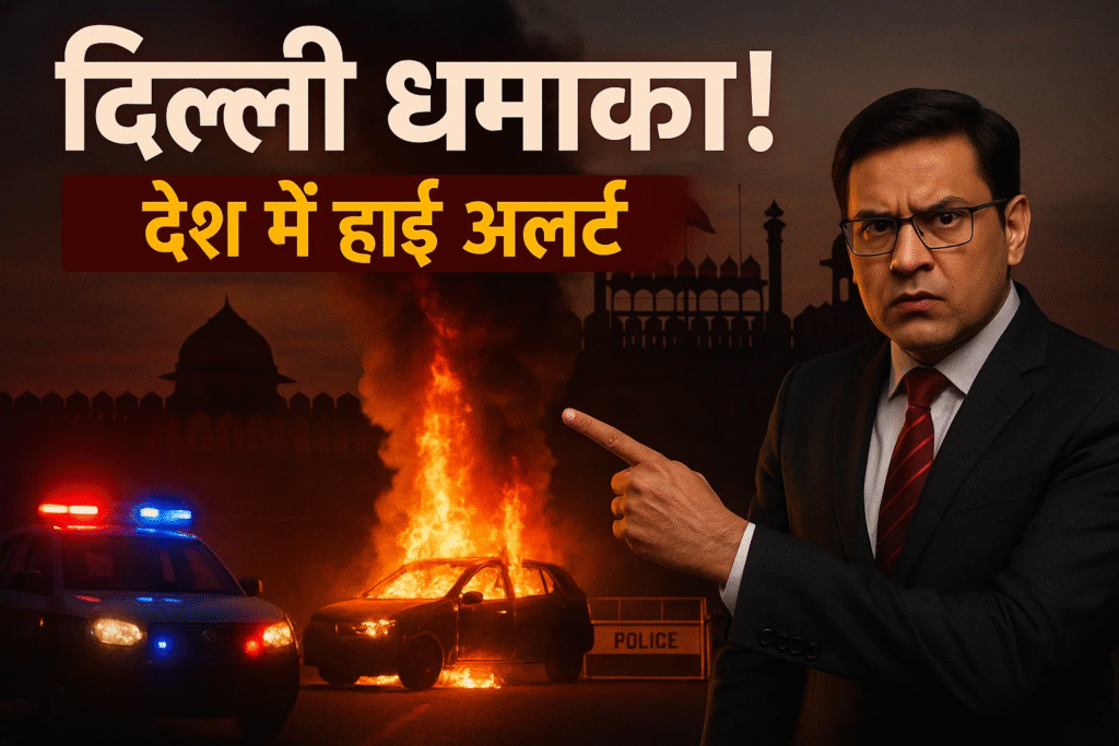 delhi dhamaka desh me high alert kaun hai iske piche