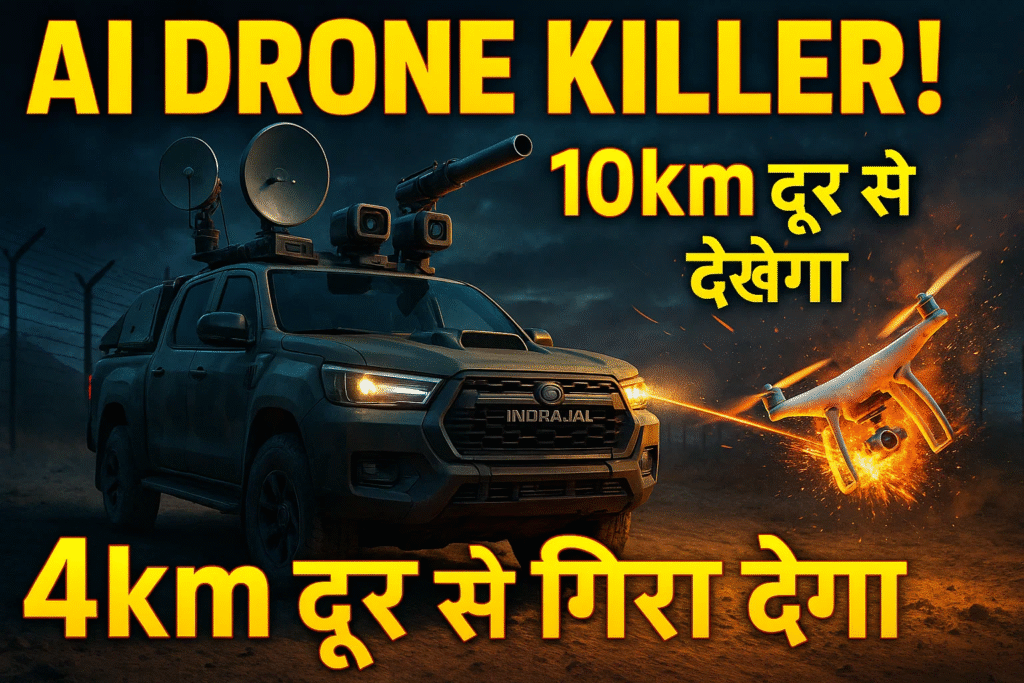 duniya ka pahla ai dron killer 10km dur se dekhega 4km dur se gira dega