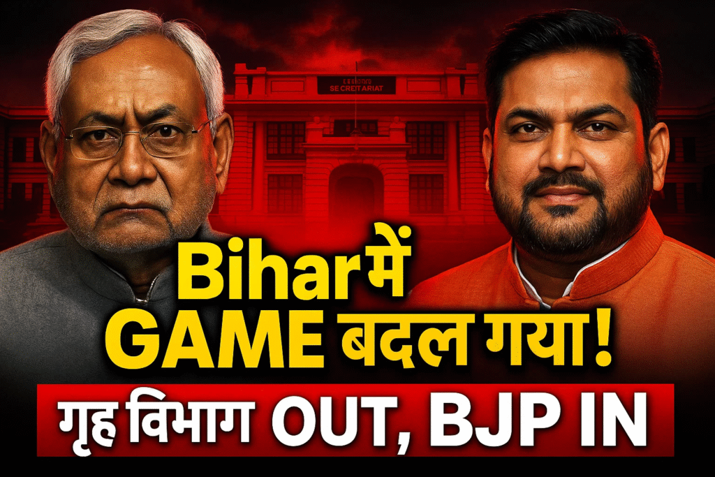 grah vibhag hua out satta ki chabi ab bjp ke hath bihar me game badal gya