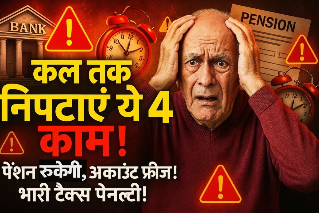 kal tak niptaye ye 4 jaruri kam varna pension rukegi bank account friz aur bhari tax penalty
