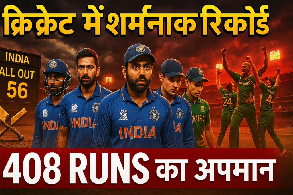 record tute sapne bikhre bharat ko ghar me 408 run se sabse badi test har