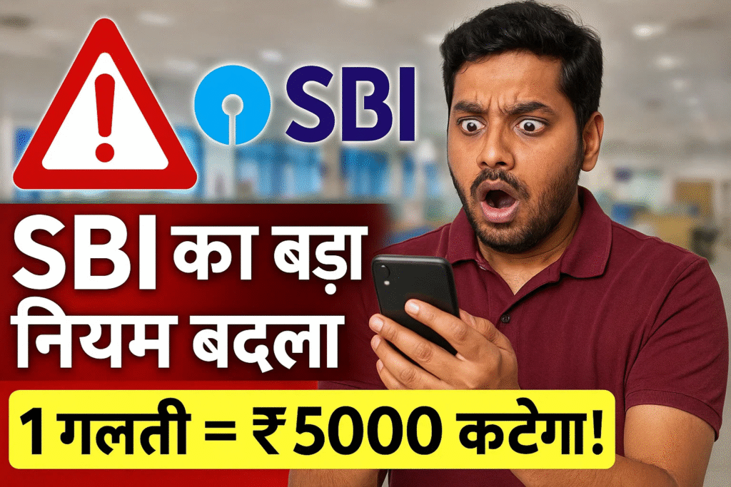 sbi ka naya niyam lagu 1 galti par kat jayenge ₹5000
