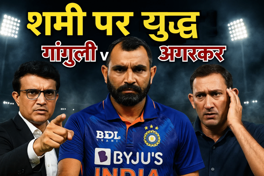 shami par yuddh Ganguly vs Agarkar bharatiya cricket me bhuchal