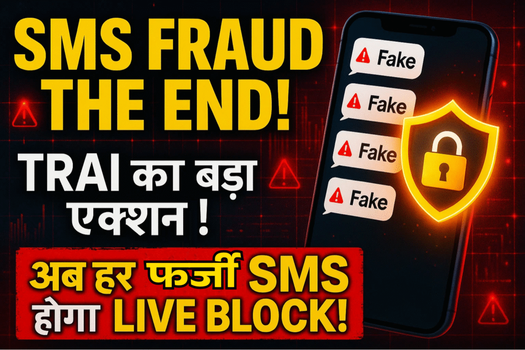 sms frod ka end trai ka naya niyam ab har nakli message hoga live hi block