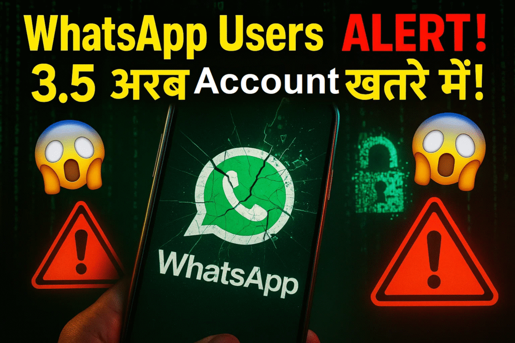 whatsapp users alert 3.5 arab accounts ka deta ab khatre me