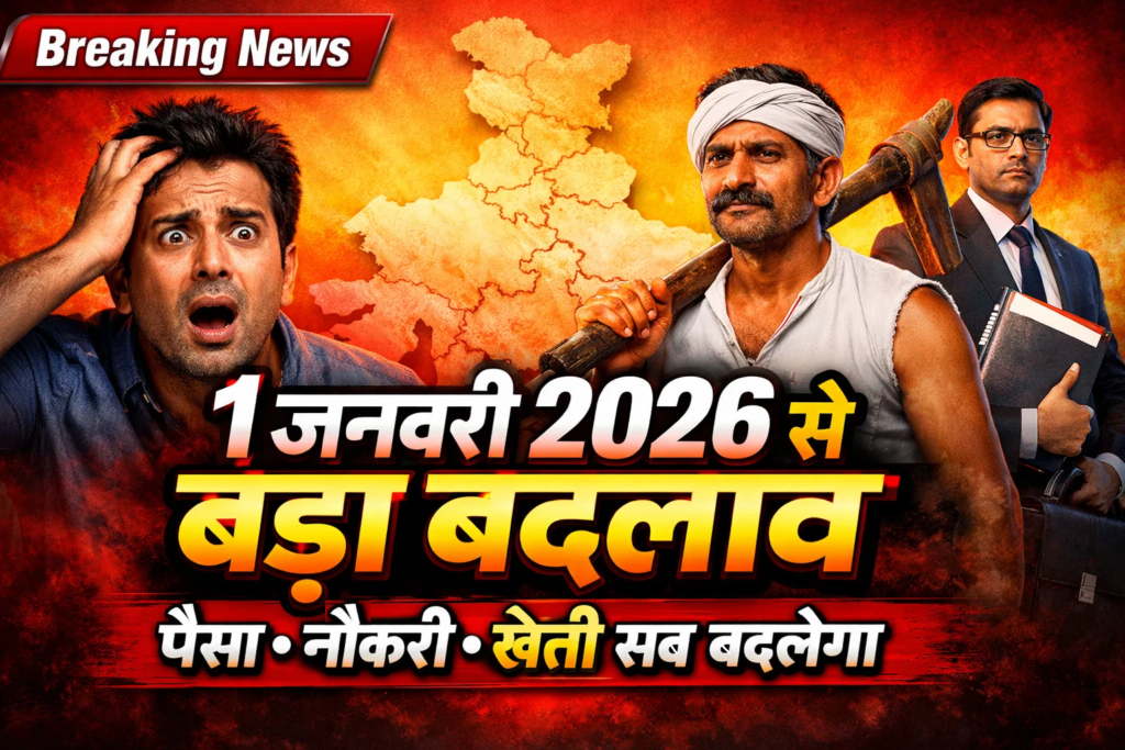 1 january 2026 se bada badlav aapke paise naukari aur kheti par sidha asar