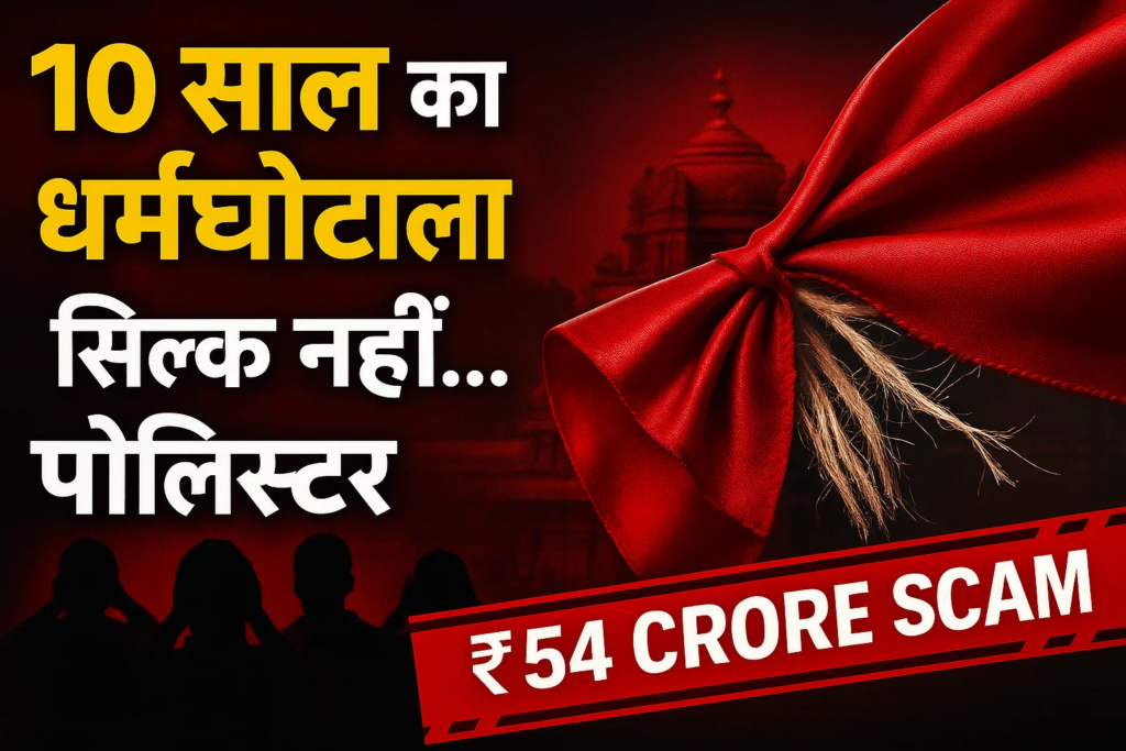 10 sal ka dhram ghotala tirupati ka pavitra dupatta asal me polistar nikla