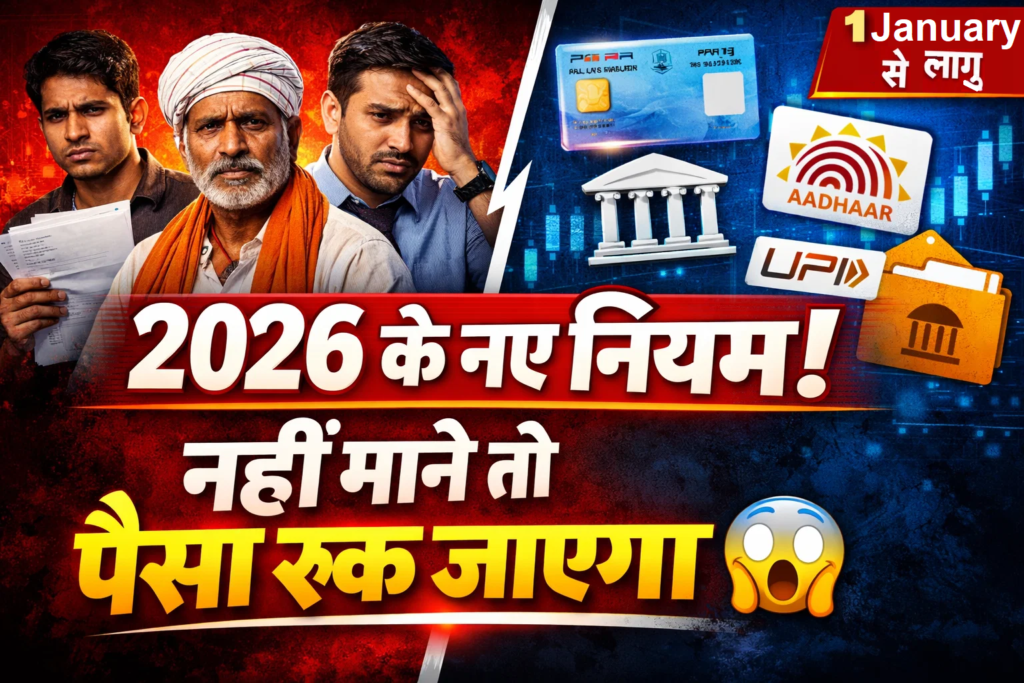2026 ki sbse badi khabar ye niyam nahi mane to ruk jayega paisa aur suvidha