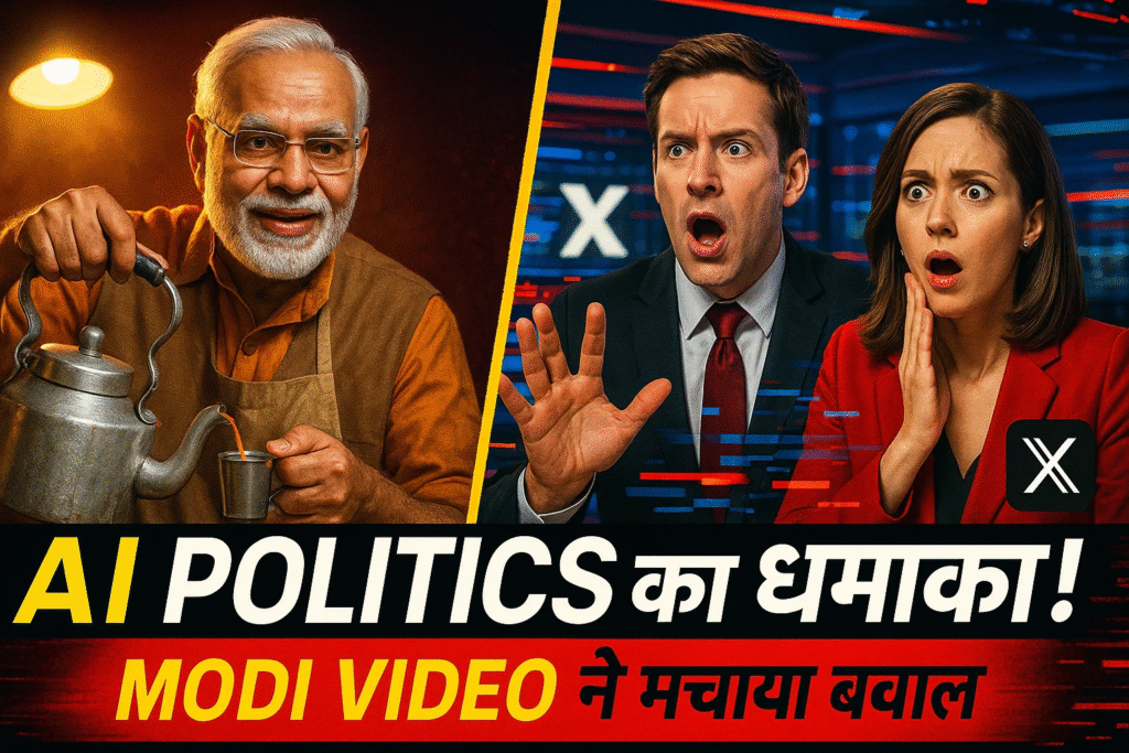 AI Politics ka blast congress ka modi video dekhkar desh hil gaya