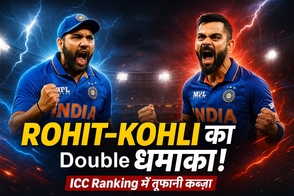 Rohit Kohli ka duble dhamaka ICC Ranking me tufani kabja
