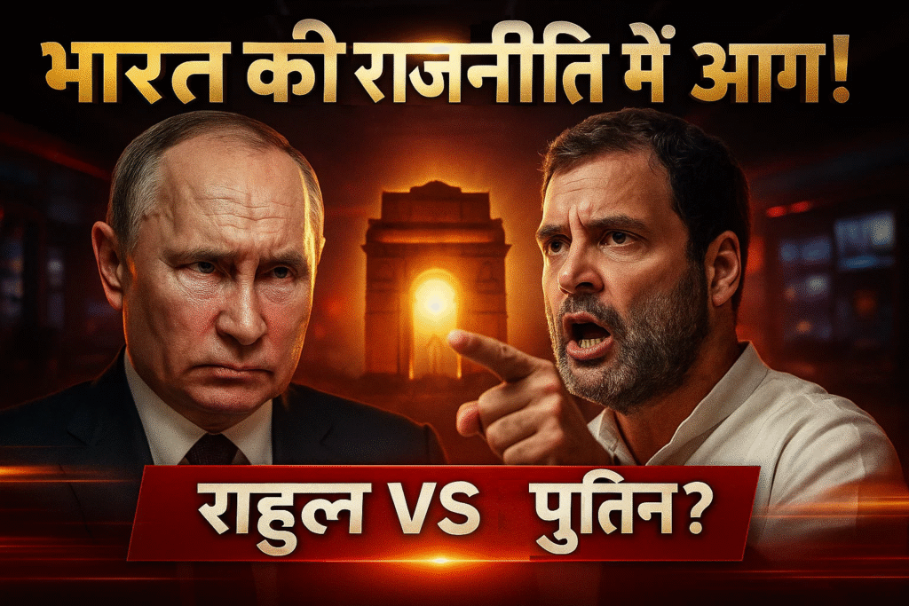 bharat ki rajniti me aag rahul ka bayan aur putin ka daura kya hone wala hai