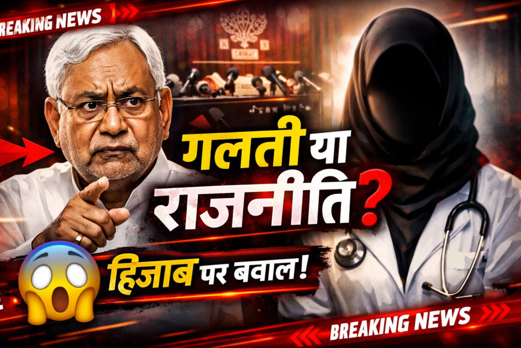 hijab par nitish kumar ka vyavahar galti ya rajniti