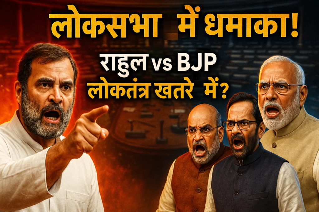 loksabha me dhamaka rahul bnam bjp kya loktantra sach me khatre me hain