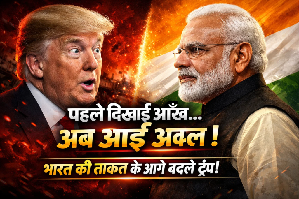 pahale dikhai aankhe ab aai akl bharat ki takat dekhe trump bhi badle sur