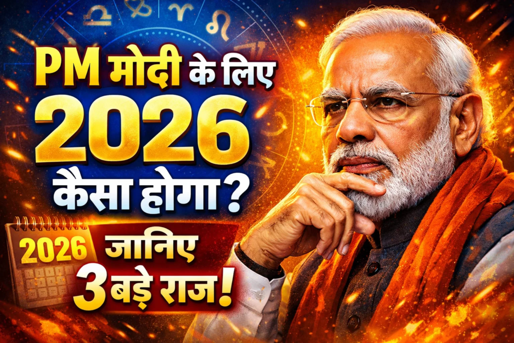 pm modi ke liye saal 2026 kaisa hoga kundali me chipe hai ye 3 bade raaj