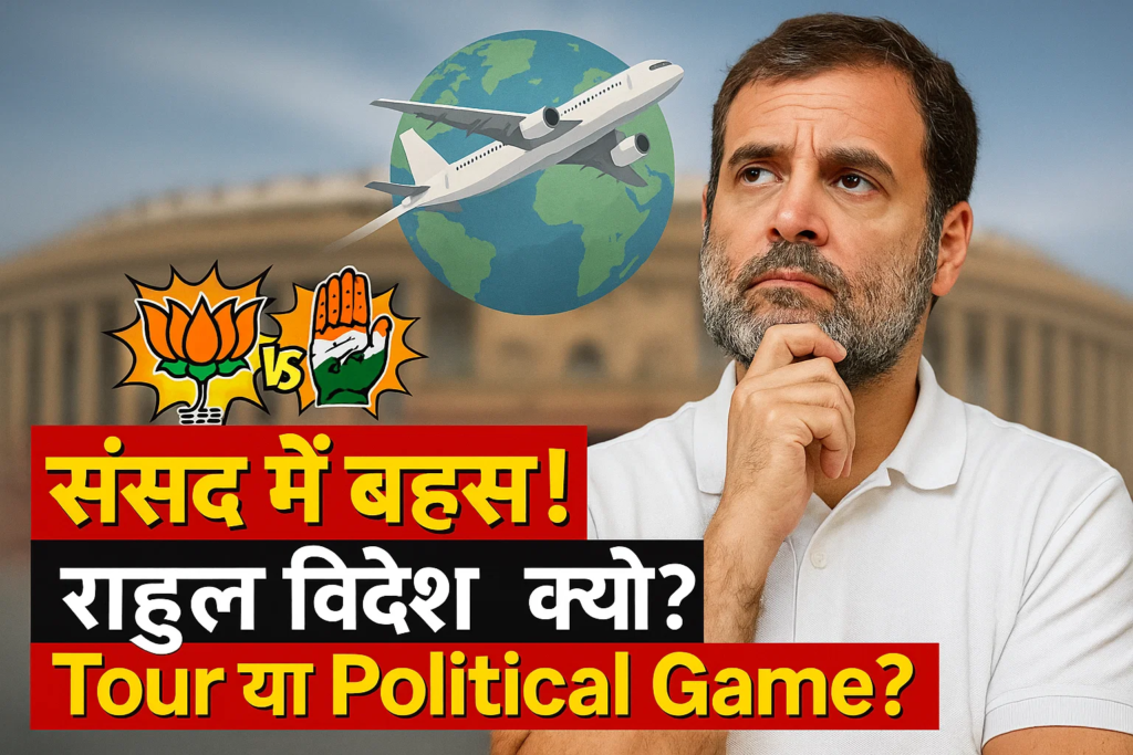 sansad me aag aur rahul videsh