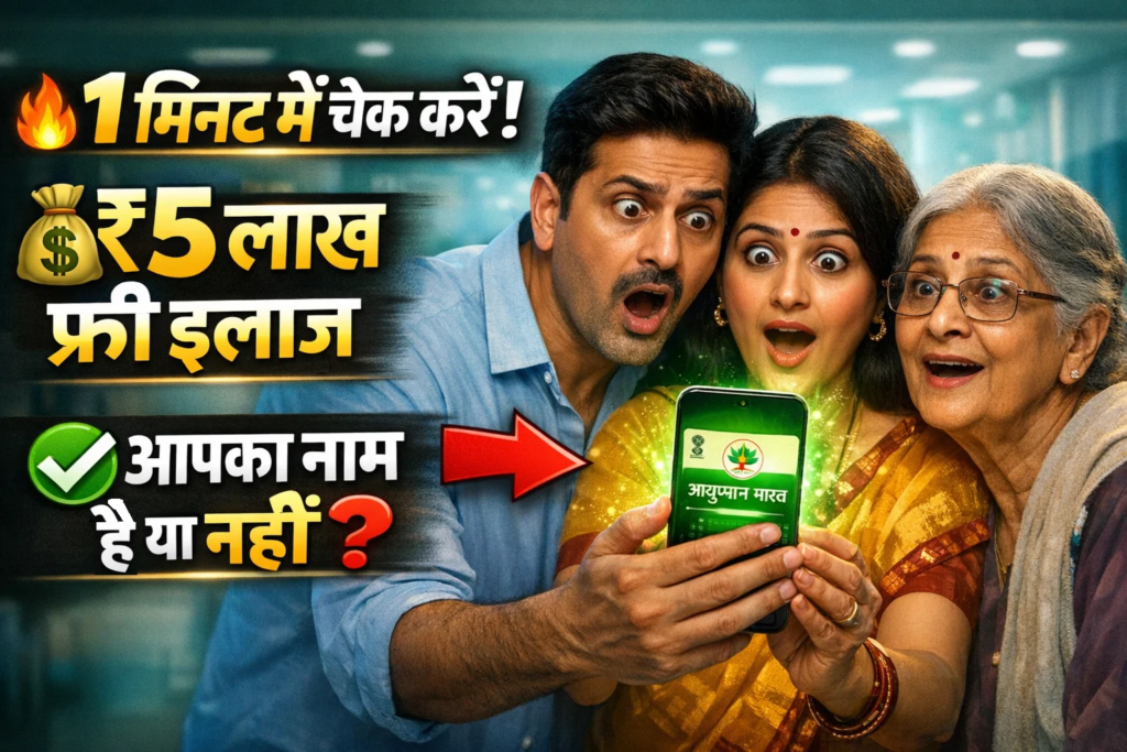 sirf 1 minat me pata kare aapka name 5 lakh ka free ilaj wali list me hai ya nahi