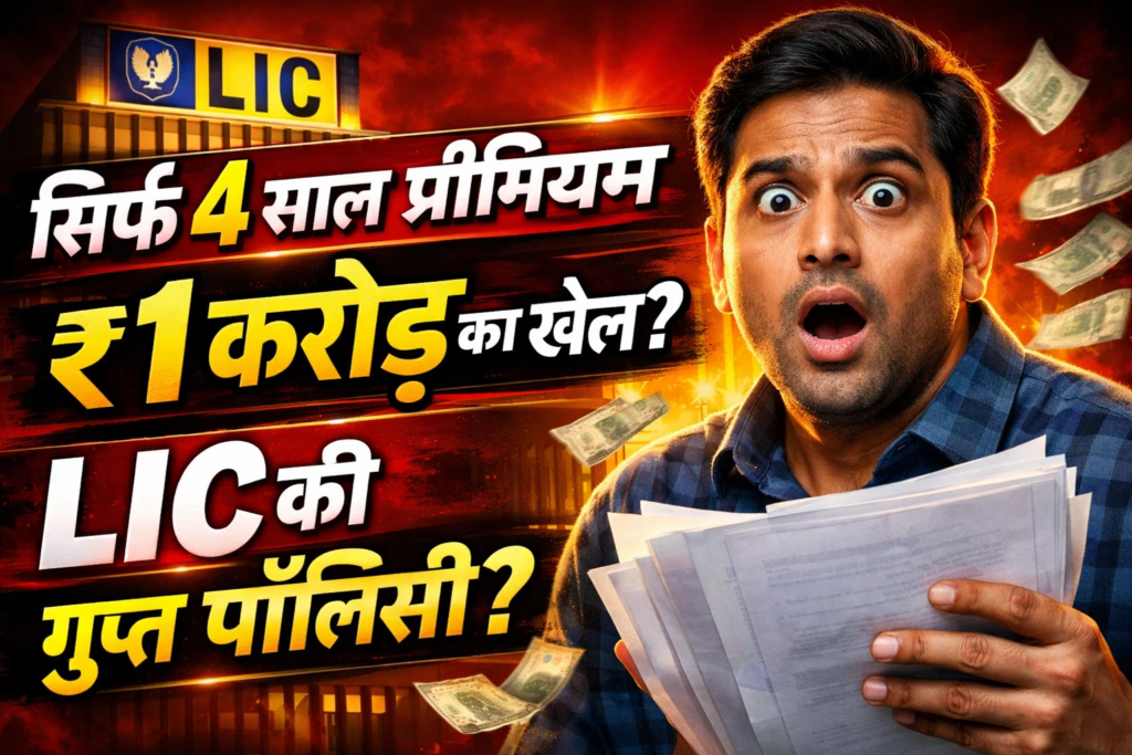 sirf 4 saal premium aur 1 crore ka khel lic ki is gupt policy ki puri sacchai