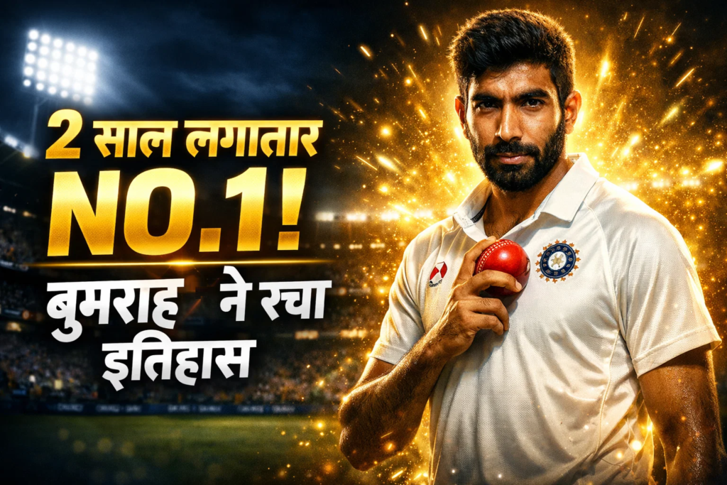 Jasprit Bumrah ne racha itihas lagatar 2 saal se number 1 test boller
