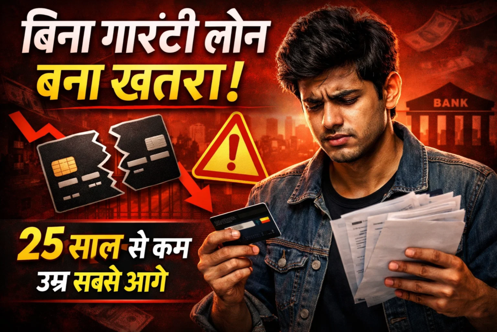 bina garanti la loan bana banko ke liye sardard 25 se kam umra wale sabse aage