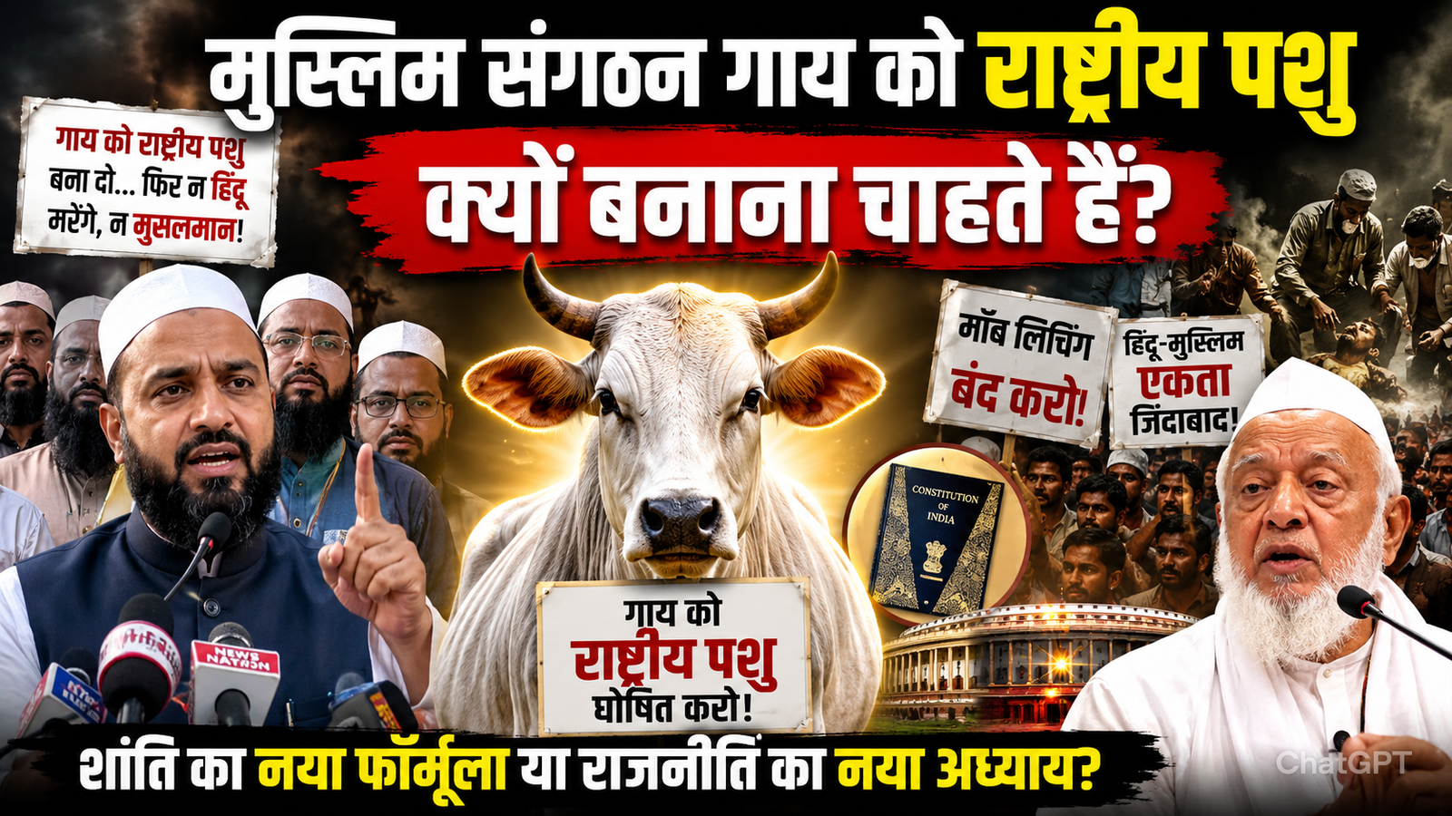 aakhir muslim gaay ko rashtriya pashu kyon banana chahte han sajish rajniti ya shanti ka formula