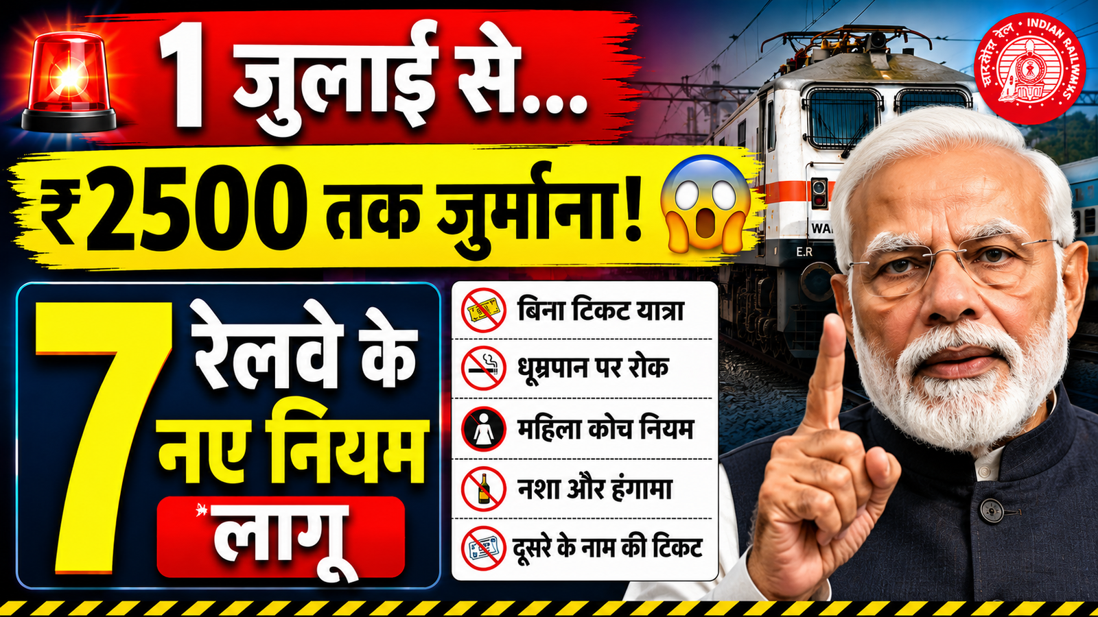 Railway New Rules 2026 1 July Se Railway ke 7 naye niyam lagu
