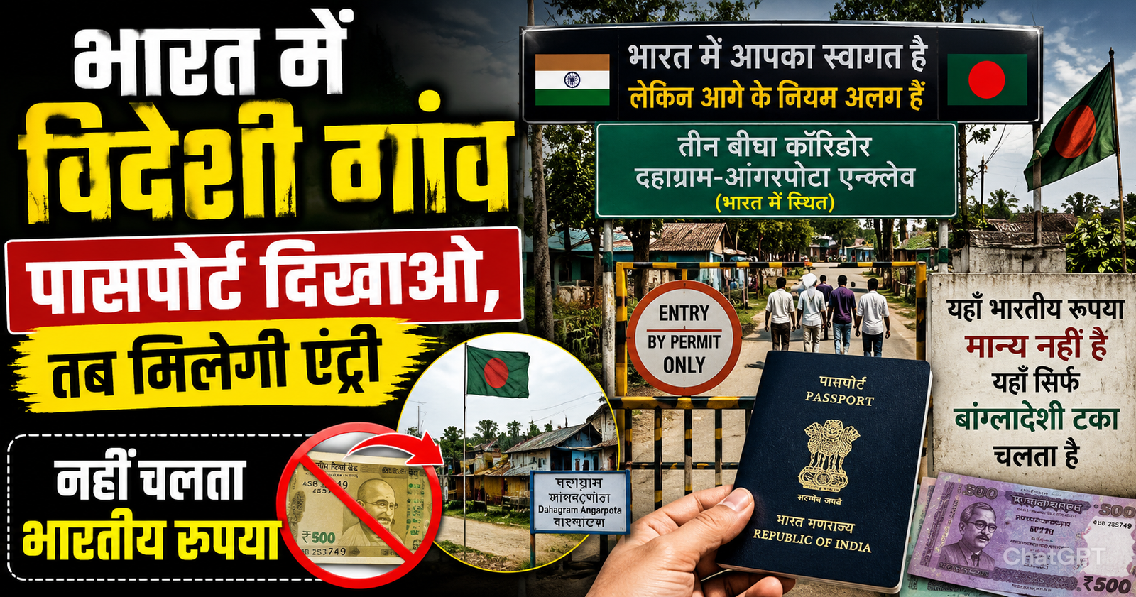 bharat me chhipa hai ek videsh passport dikhane par hi entry nahi chalta bhartiya rupaya