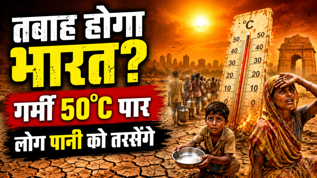 bharat par mandra raha sukhe aur bhishan garmi ka khatara