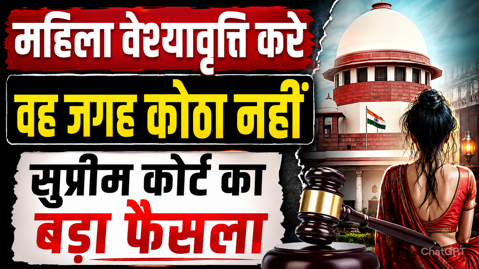 koi mahila aajeevika ke liye veshyavritti kare to wah jagah kotha nahin supreme court ka bada faisla