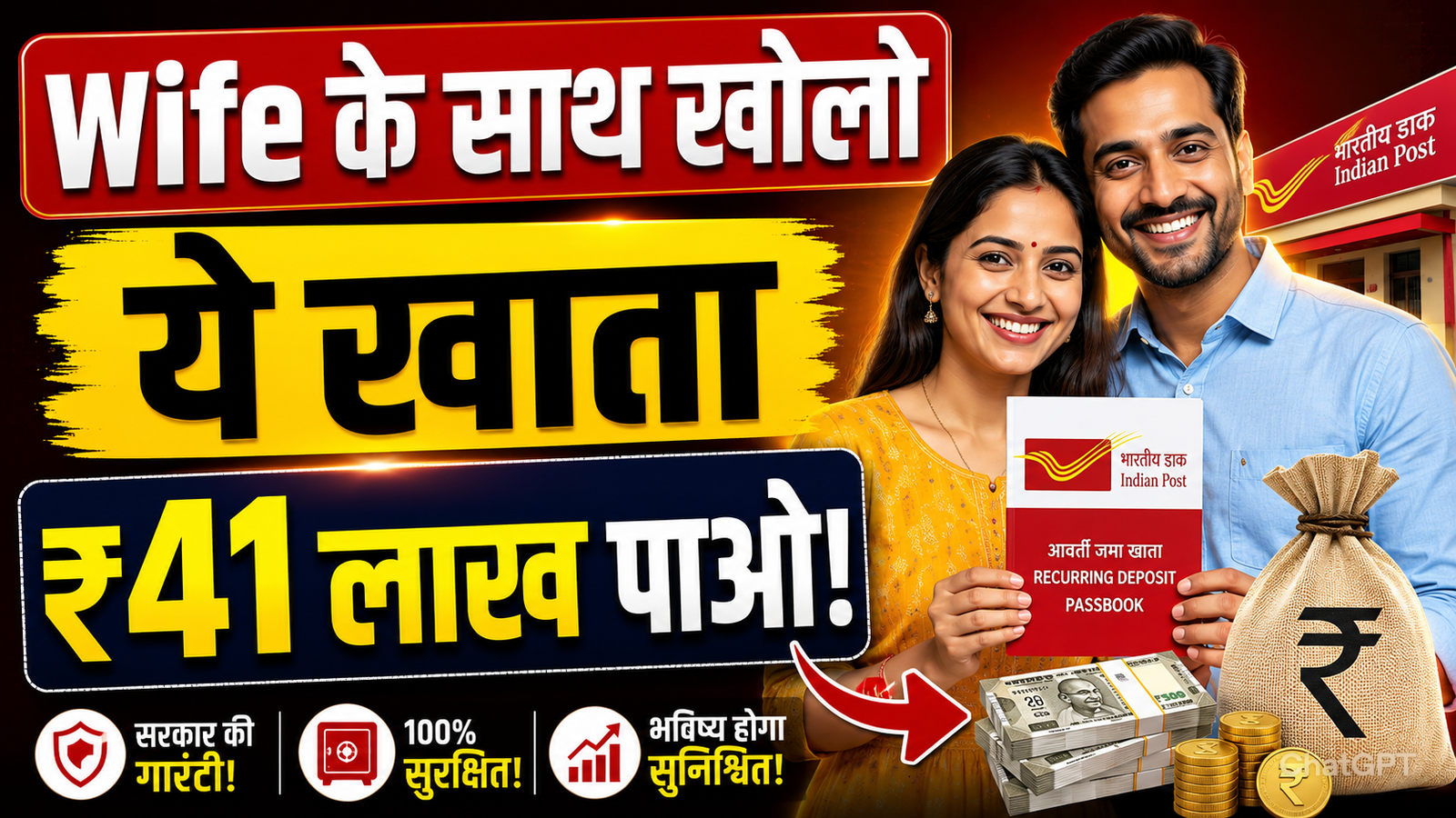 patni ke sath khole ye khata 10 saal bad milenge 41 lakh